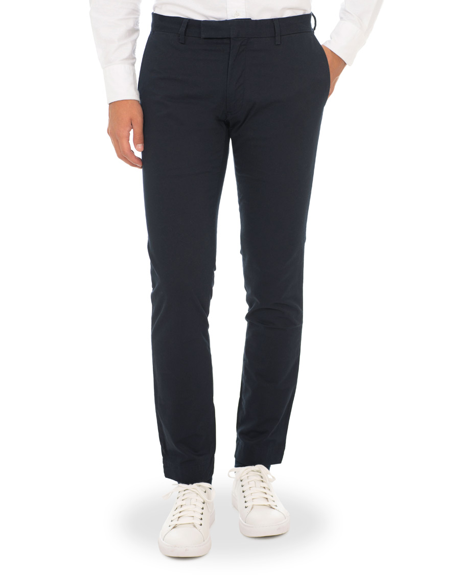 Mies | Housut | Polo Ralph Lauren | Tailored Slim Fit Stretch Hudson Chinos Aviator Navy