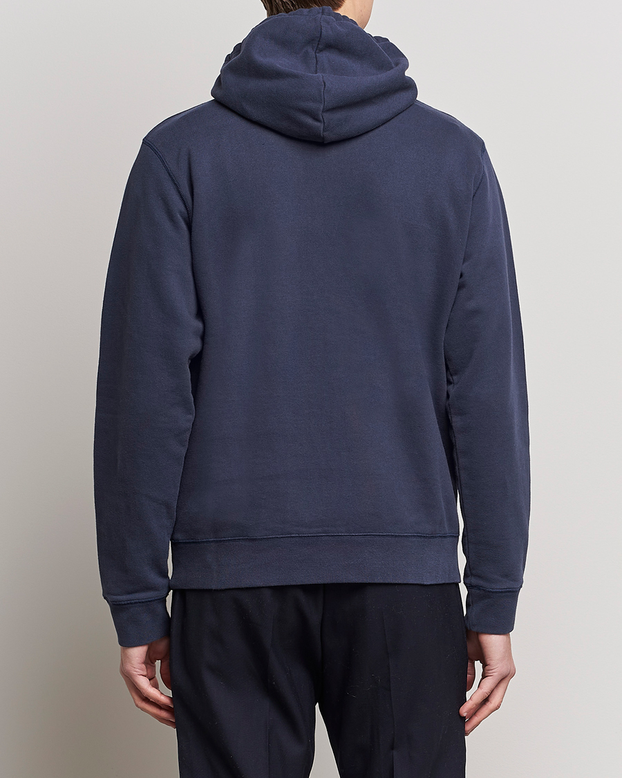 Mies | Puserot | Sunspel | Loopback Hoodie Navy