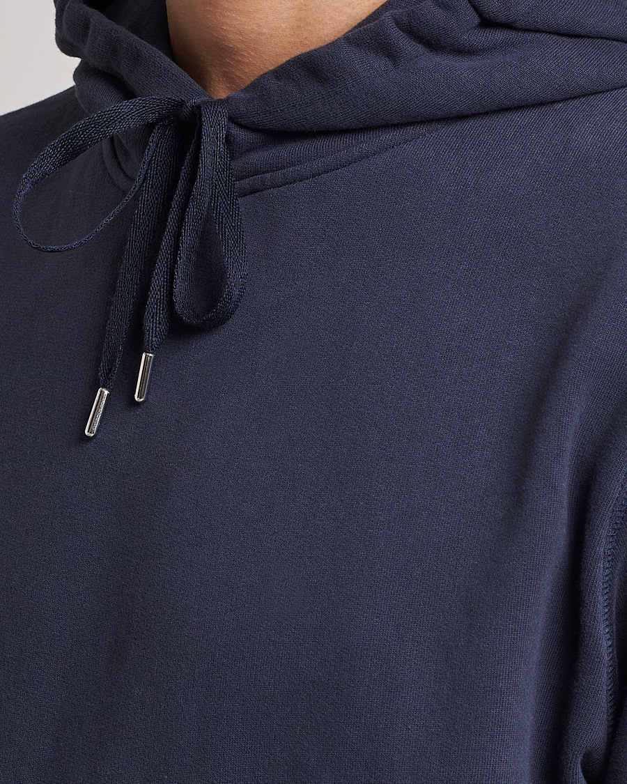 Mies | Puserot | Sunspel | Loopback Hoodie Navy