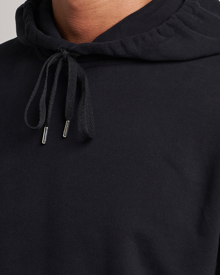 Mies | Puserot | Sunspel | Loopback Hoodie Black
