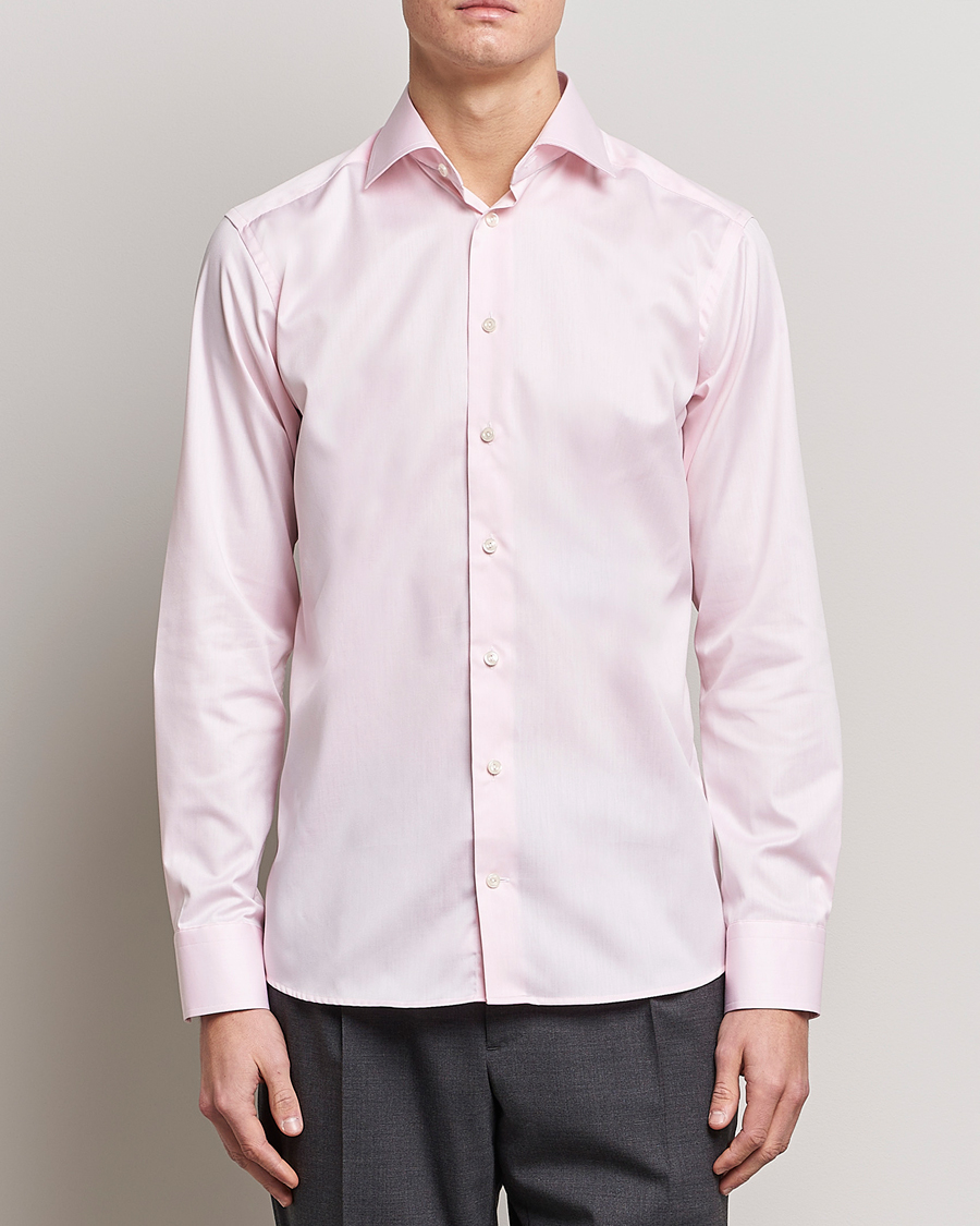 Mies | Viralliset | Eton | Slim Fit Signature Twill Shirt Pink