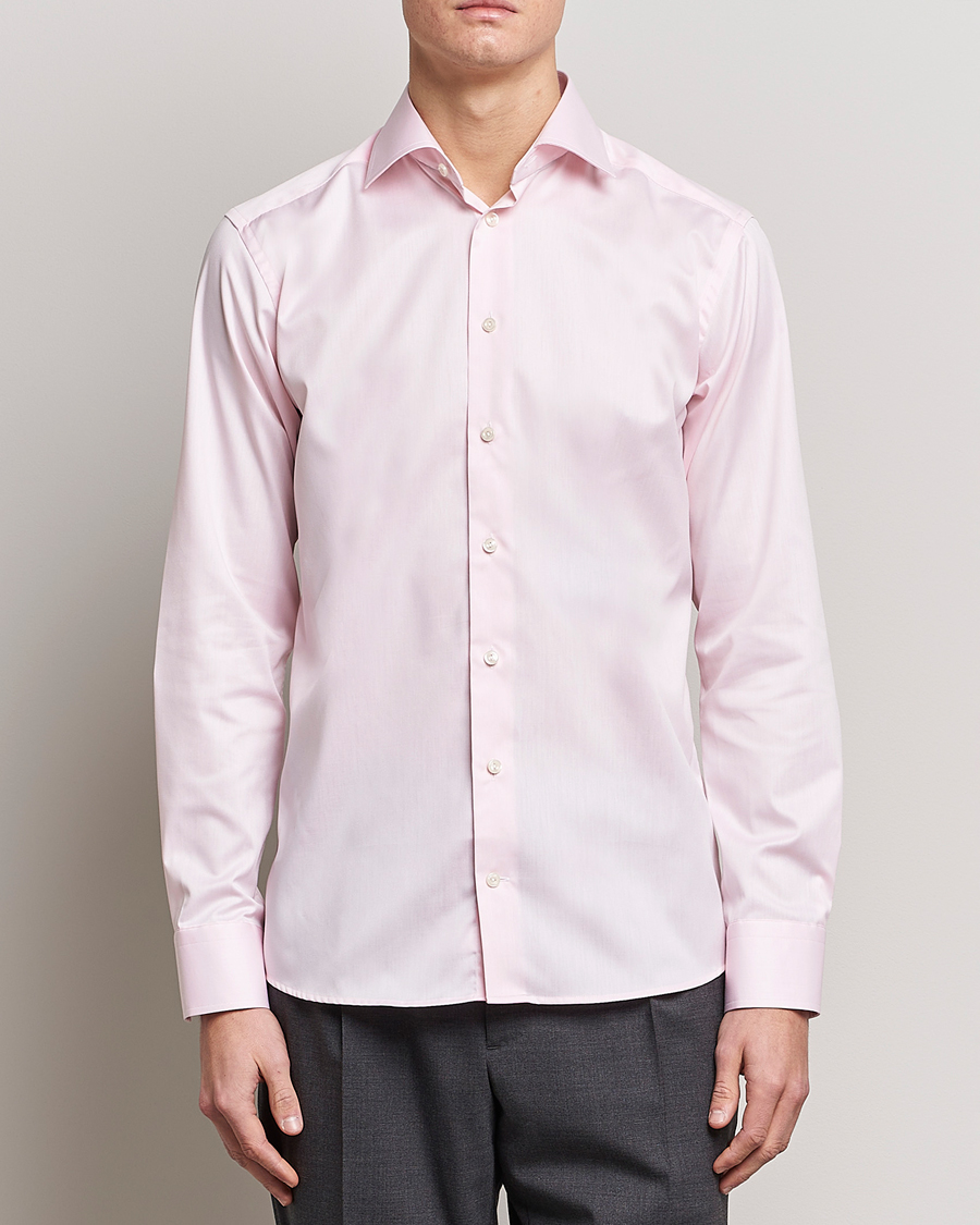 Mies | Kauluspaidat | Eton | Slim Fit Signature Twill Shirt Pink