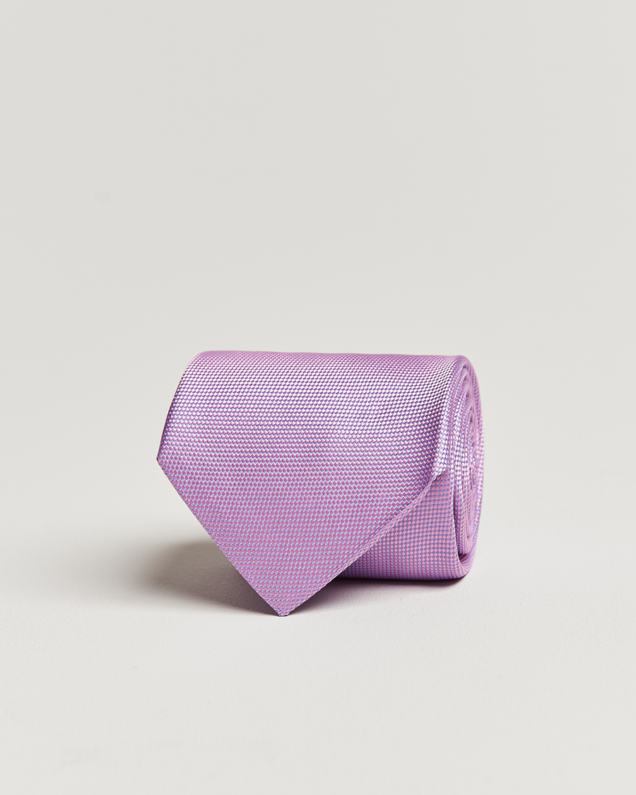 Mies | Eton Silk Basket Weave Tie Pink | Eton | Silk Basket Weave Tie Pink