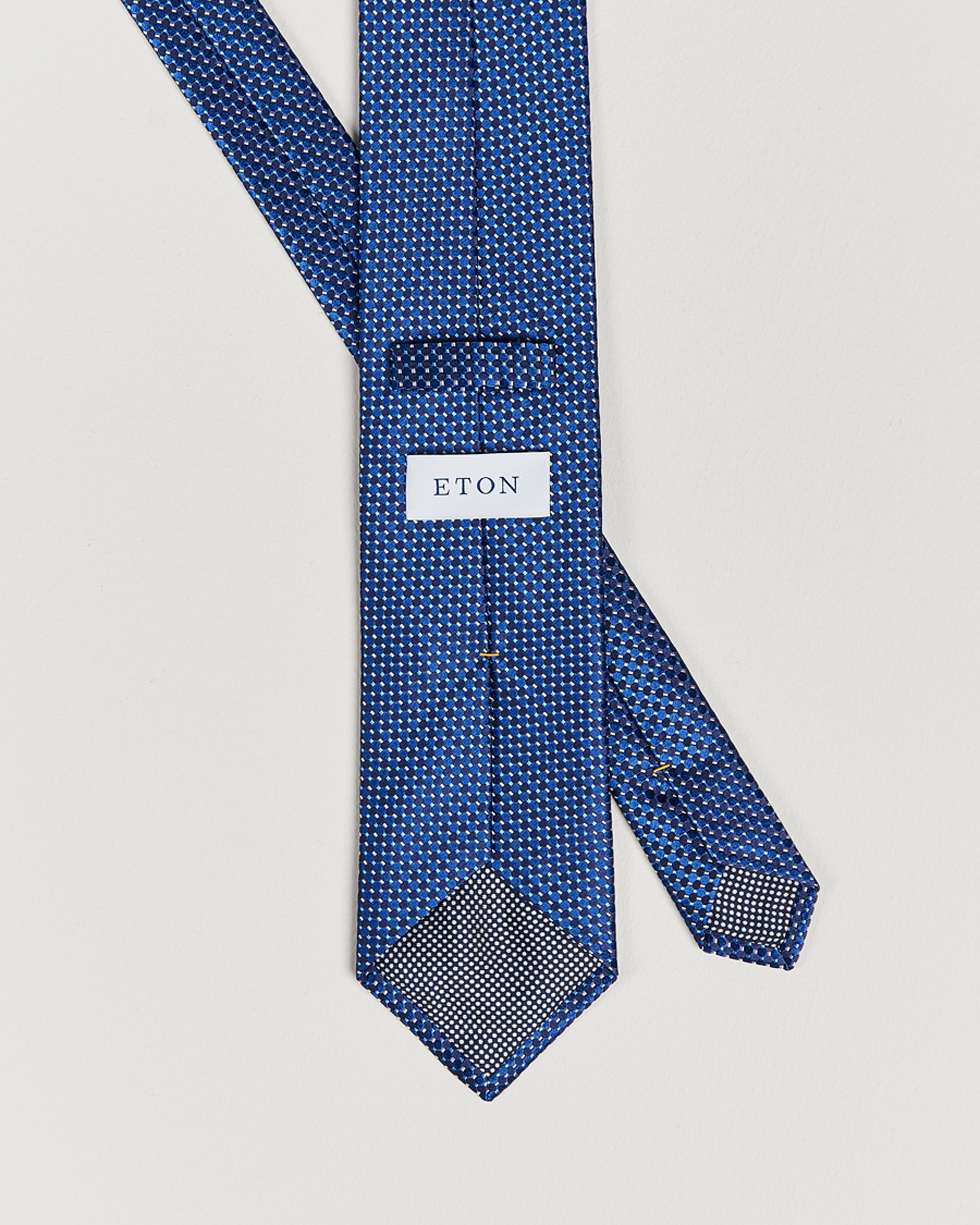 Mies | Solmiot | Eton | Silk Geometric Weave Tie Navy