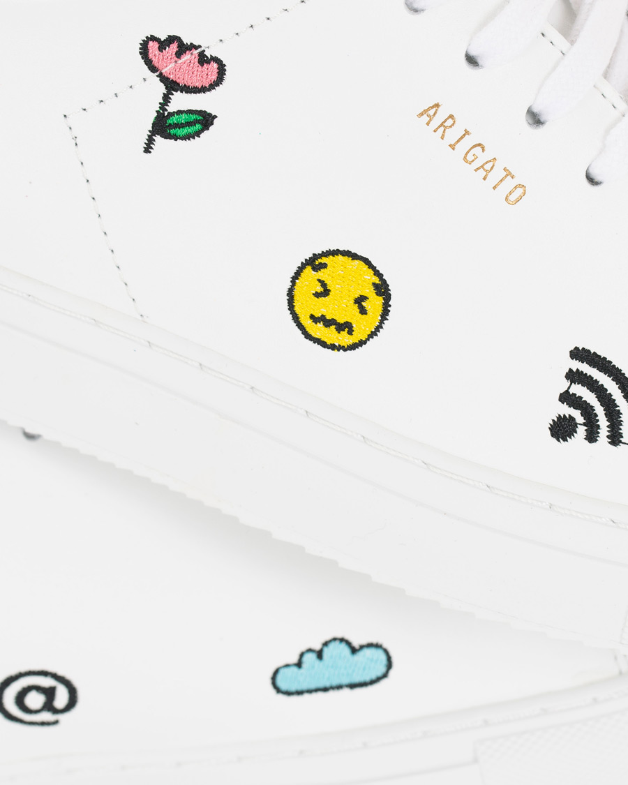 Mies | Axel Arigato Clean 90 Emoji Sneaker White Leather | Axel Arigato | Clean 90 Emoji Sneaker White Leather