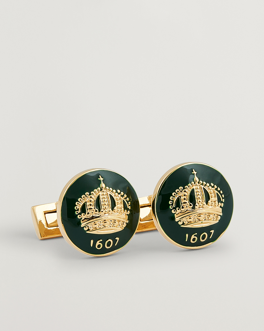 Mies | Kalvosinnapit | Skultuna | The Crown Cufflinks Green