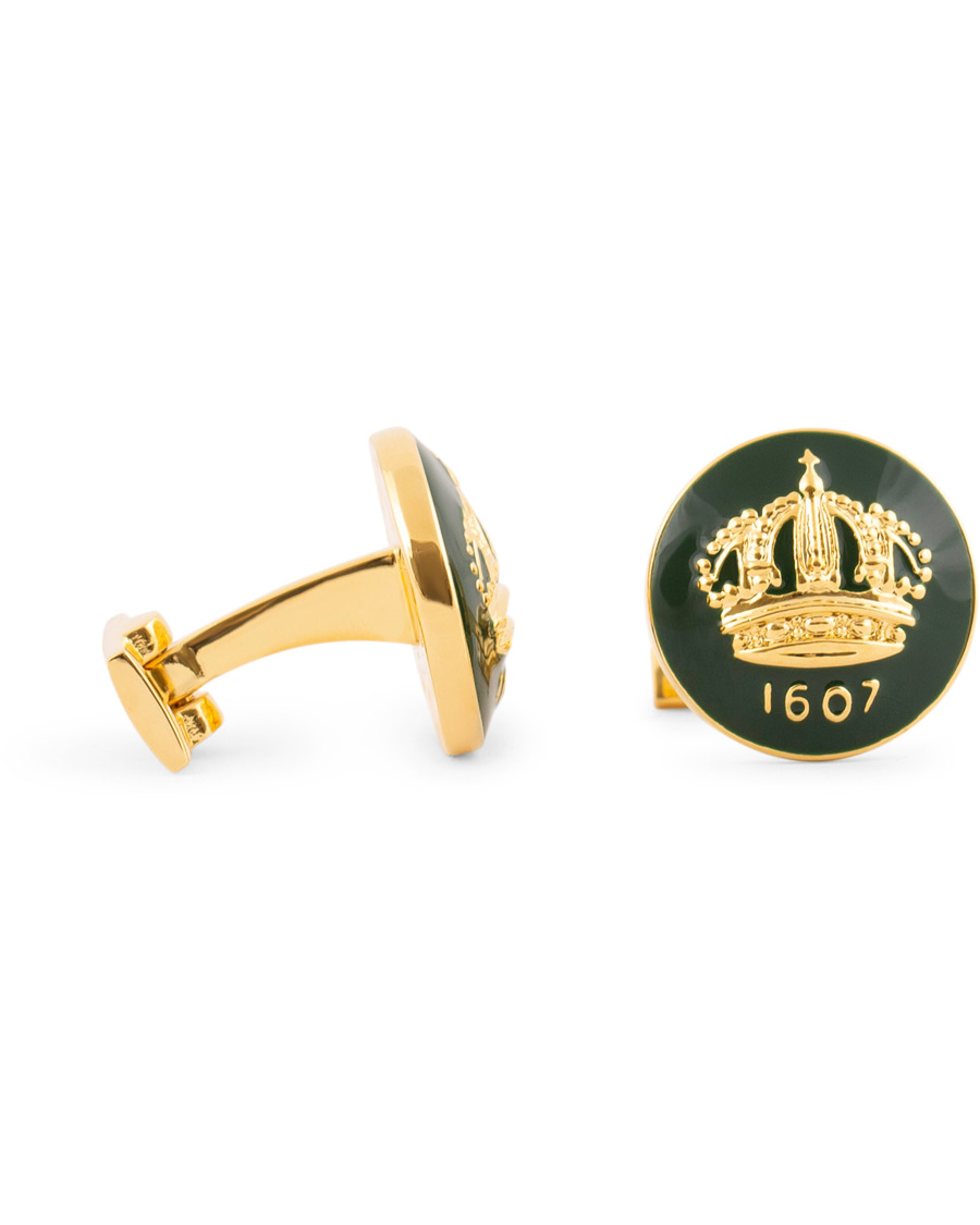 Mies | Kalvosinnapit | Skultuna | The Crown Cufflinks Green