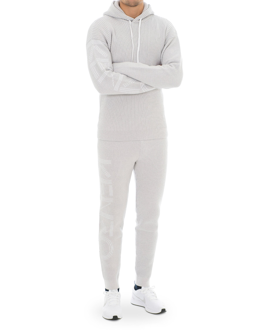 Mies | Housut | KENZO | Knitted Track Pants Grey Melange