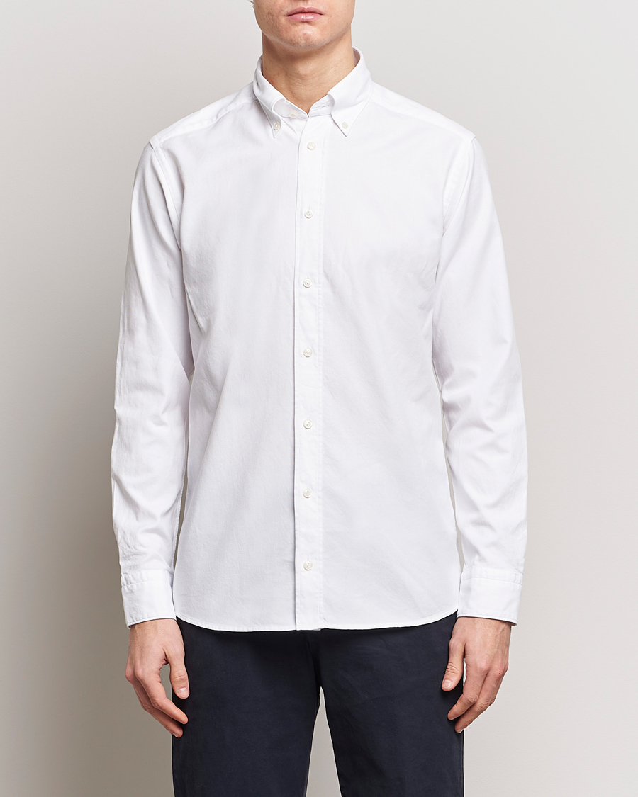 Mies | Wardrobe Basics | Eton | Slim Fit Royal Oxford Button Down White