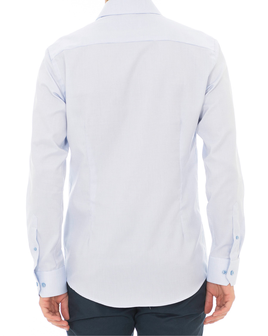 Mies | Kauluspaidat | Eton | Slim Fit Micro Pattern Cutaway Shirt Light Blue