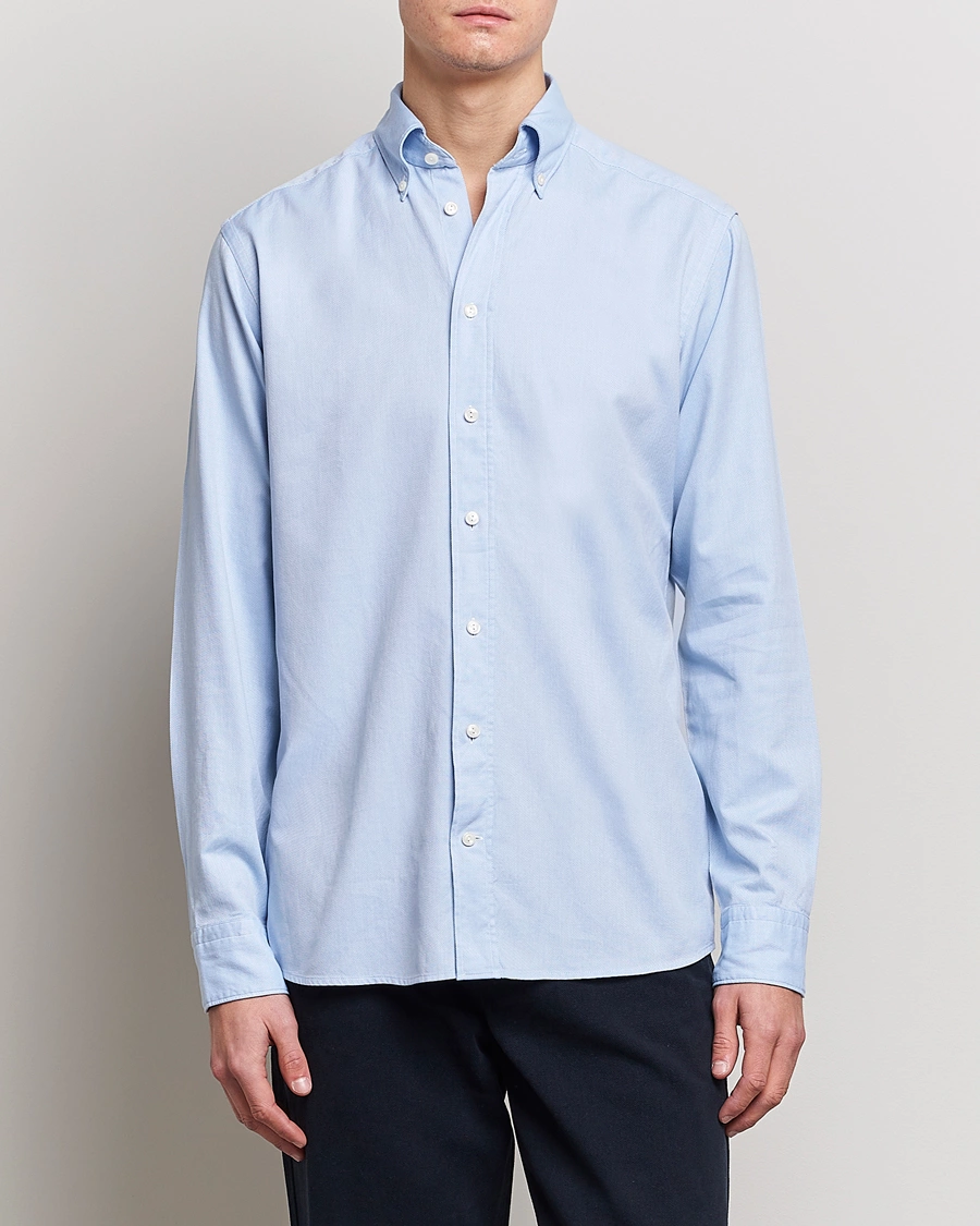 Mies | Wardrobe Basics | Eton | Slim Fit Royal Oxford Button Down Light Blue