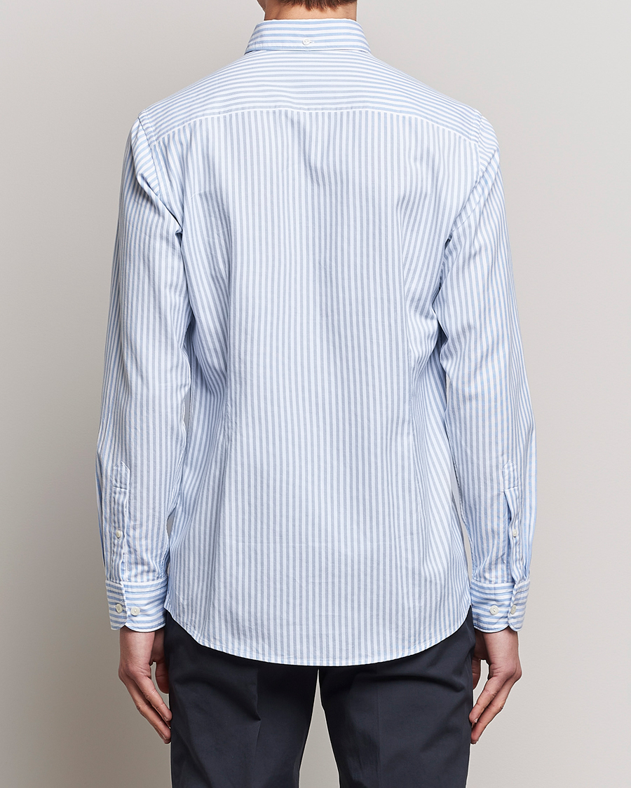 Mies | Kauluspaidat | Eton | Slim Fit Royal Oxford Stripe Button Down Light Blue