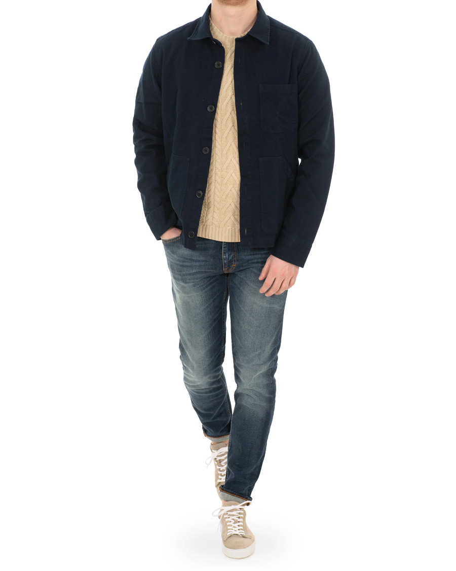 Mies | Kauluspaidat | GANT | Heavy Twill Shirt Jacket Marine