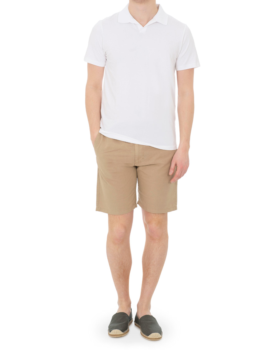 Mies | Shortsit | GANT | Cotton/Linen Shorts Dark Khaki