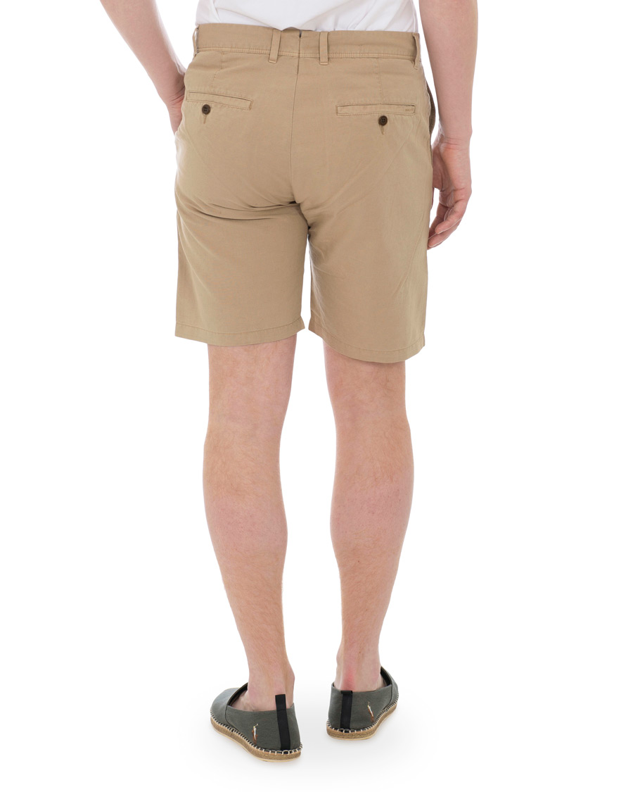 Mies | Shortsit | GANT | Cotton/Linen Shorts Dark Khaki