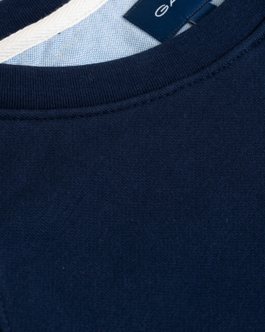 Mies | Puserot | GANT | Summer Logo Crew Neck Sweatshirt Evening Blue