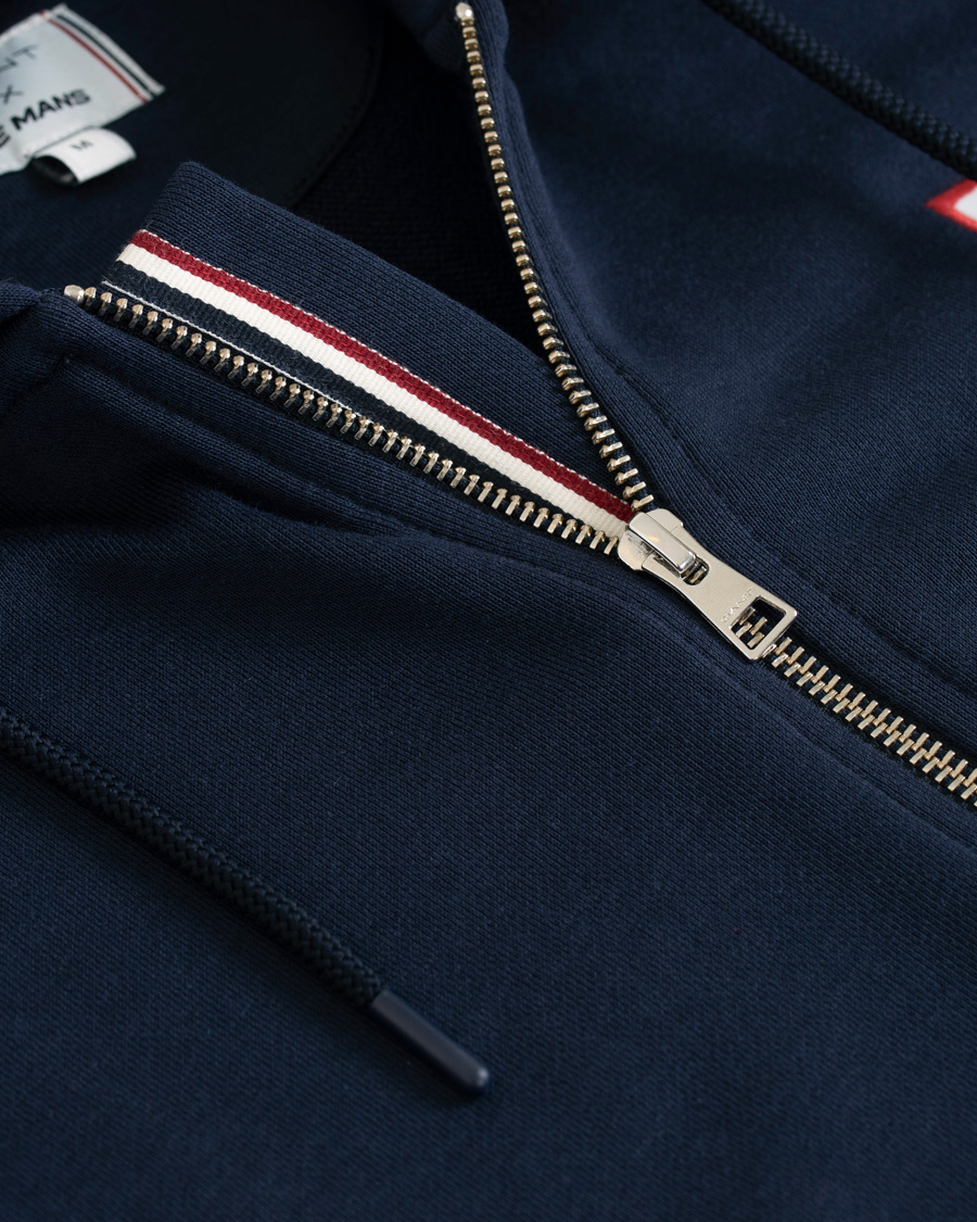 Mies | Puserot | GANT | Le Mans Full Zip Hoodie Evening Blue