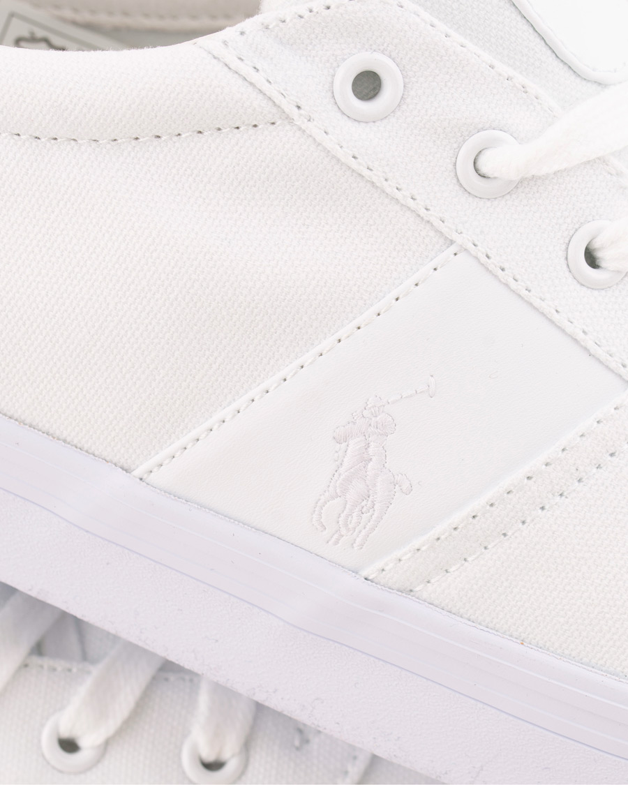 Mies | Polo Ralph Lauren Hanford Canvas Sneaker Pure White | Polo Ralph Lauren | Hanford Canvas Sneaker Pure White