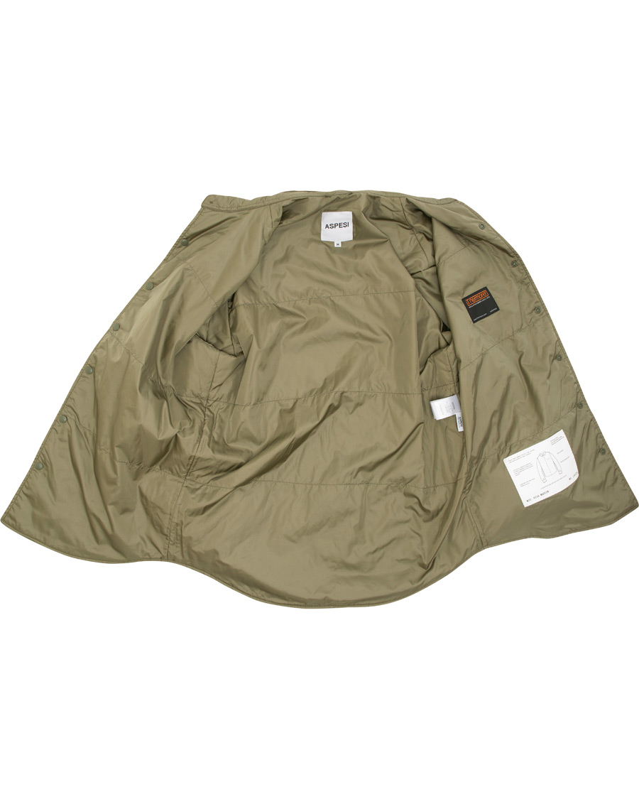 Mies | Kauluspaidat | Aspesi | Marvin Nylon Shirt Jacket Light Green