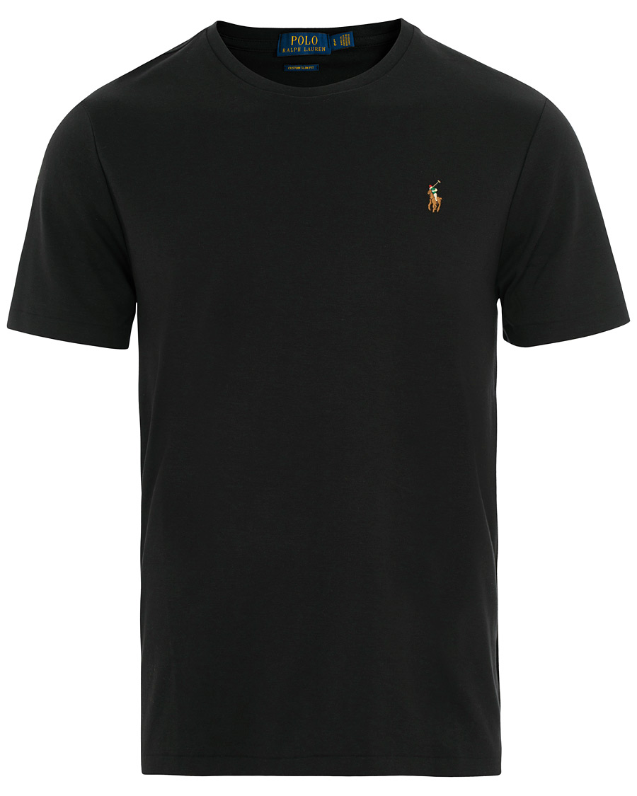 Mies | T-paidat | Polo Ralph Lauren | Luxury Pima Cotton Crew Neck Tee Black