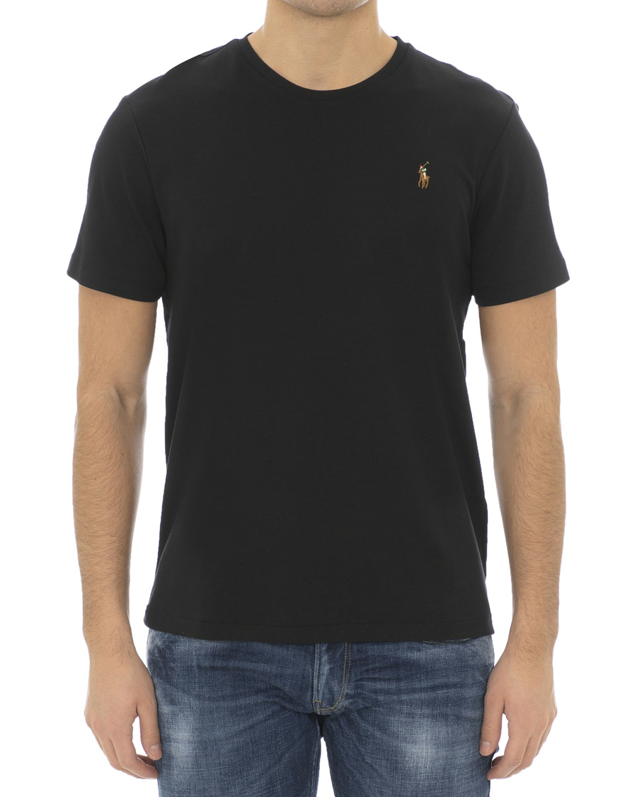Mies | T-paidat | Polo Ralph Lauren | Luxury Pima Cotton Crew Neck Tee Black