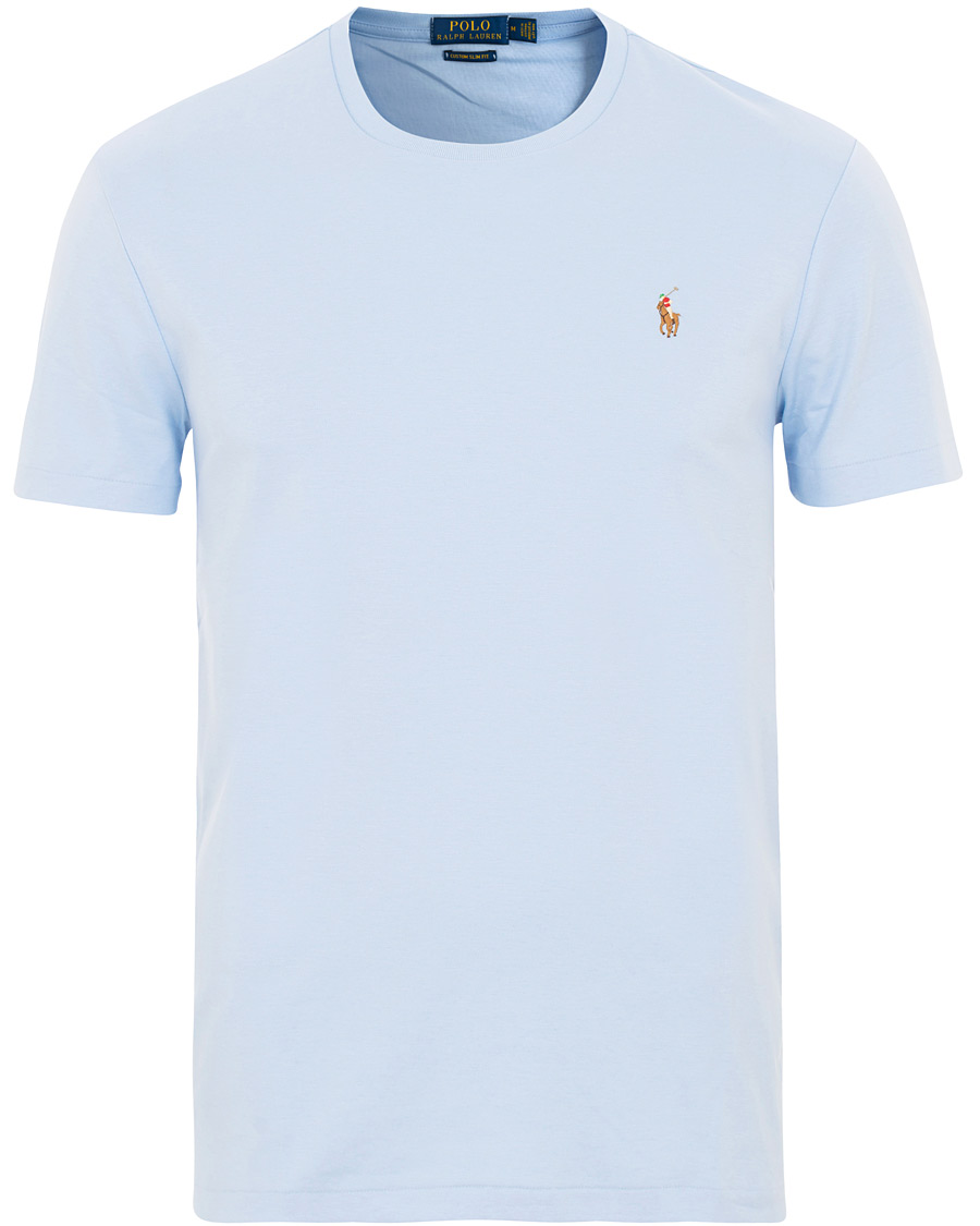 Mies | T-paidat | Polo Ralph Lauren | Luxury Pima Cotton Crew Neck Tee Elite Blue