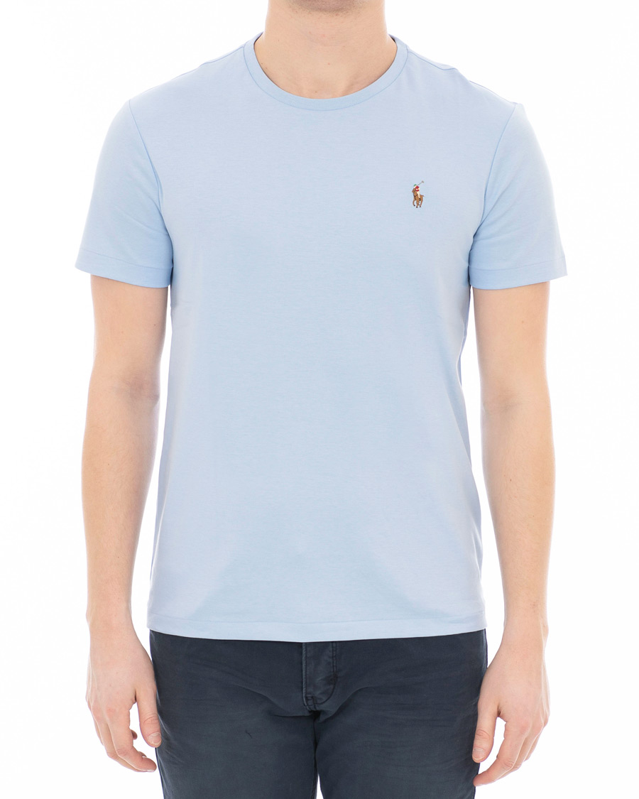 Mies | T-paidat | Polo Ralph Lauren | Luxury Pima Cotton Crew Neck Tee Elite Blue