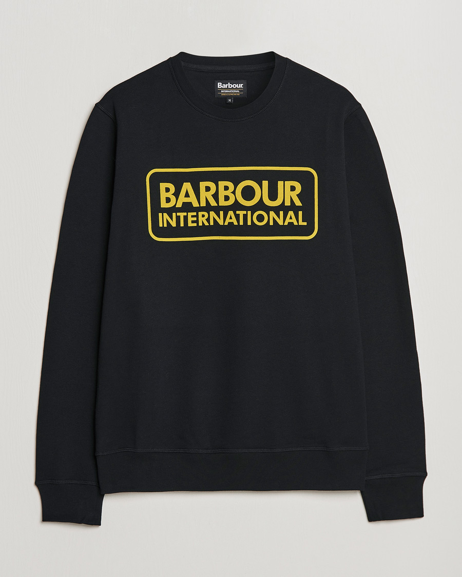 Mies | Puserot | Barbour International | Large Logo Sweatshirt Black