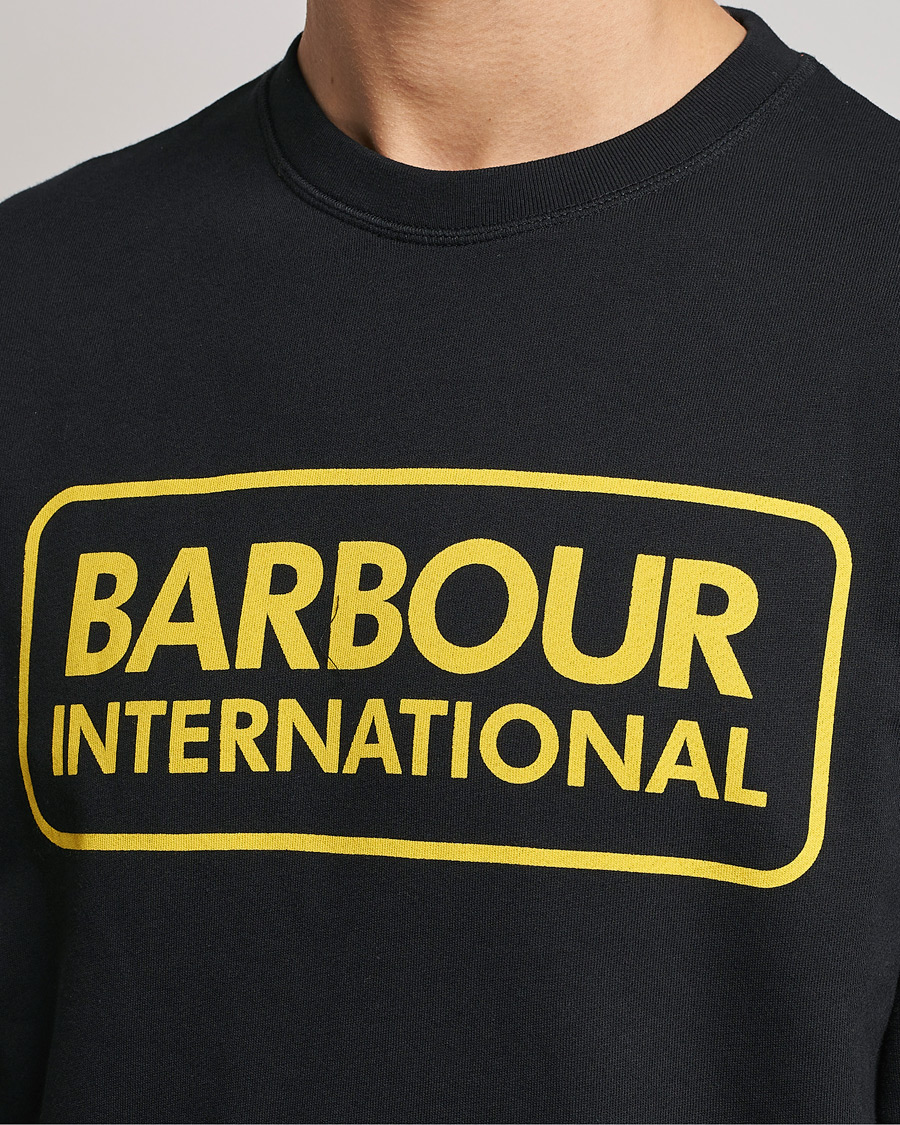 Mies | Puserot | Barbour International | Large Logo Sweatshirt Black