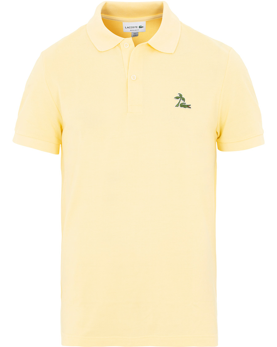Mies | Pikeet | Lacoste | Palm Crocodile Poloshirt Regular Fit Yellow