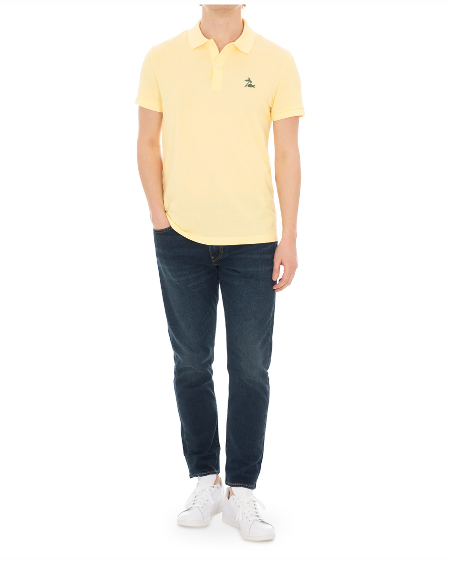 Mies | Pikeet | Lacoste | Palm Crocodile Poloshirt Regular Fit Yellow