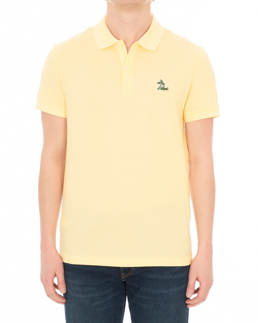 Mies | Pikeet | Lacoste | Palm Crocodile Poloshirt Regular Fit Yellow