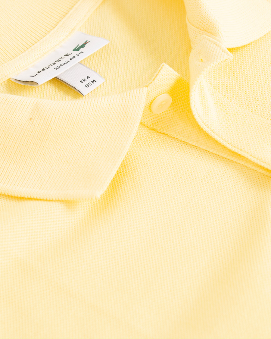Mies | Pikeet | Lacoste | Palm Crocodile Poloshirt Regular Fit Yellow