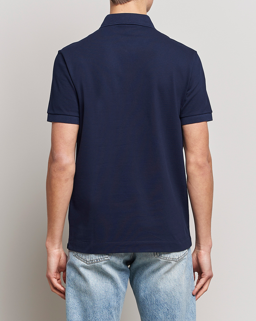 Mies | Pikeet | Lacoste | Regular Fit Tonal Crocodile Poloshirt Navy Blue