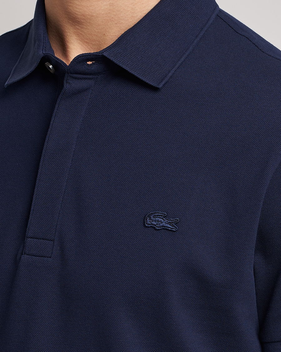 Mies | Pikeet | Lacoste | Regular Fit Tonal Crocodile Poloshirt Navy Blue