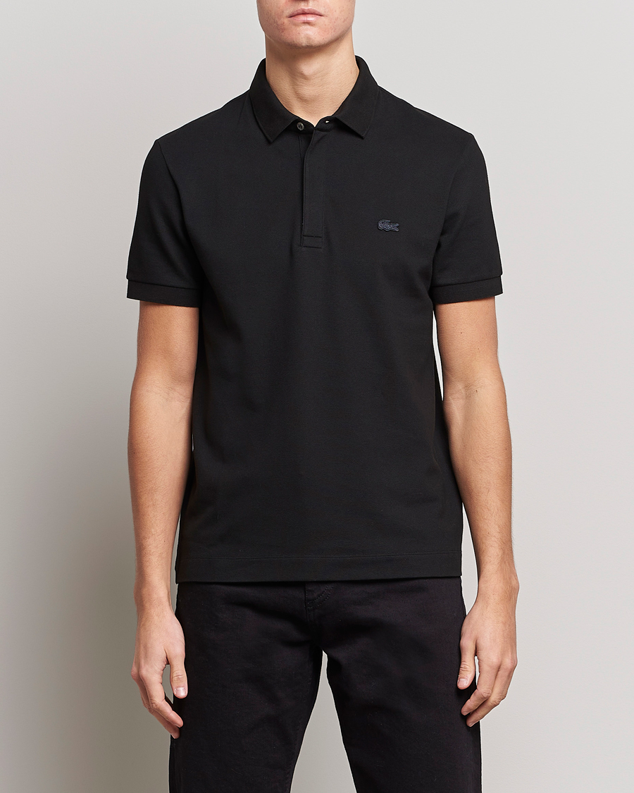 Mies | Pikeet | Lacoste | Regular Fit Tonal Crocodile Poloshirt Black