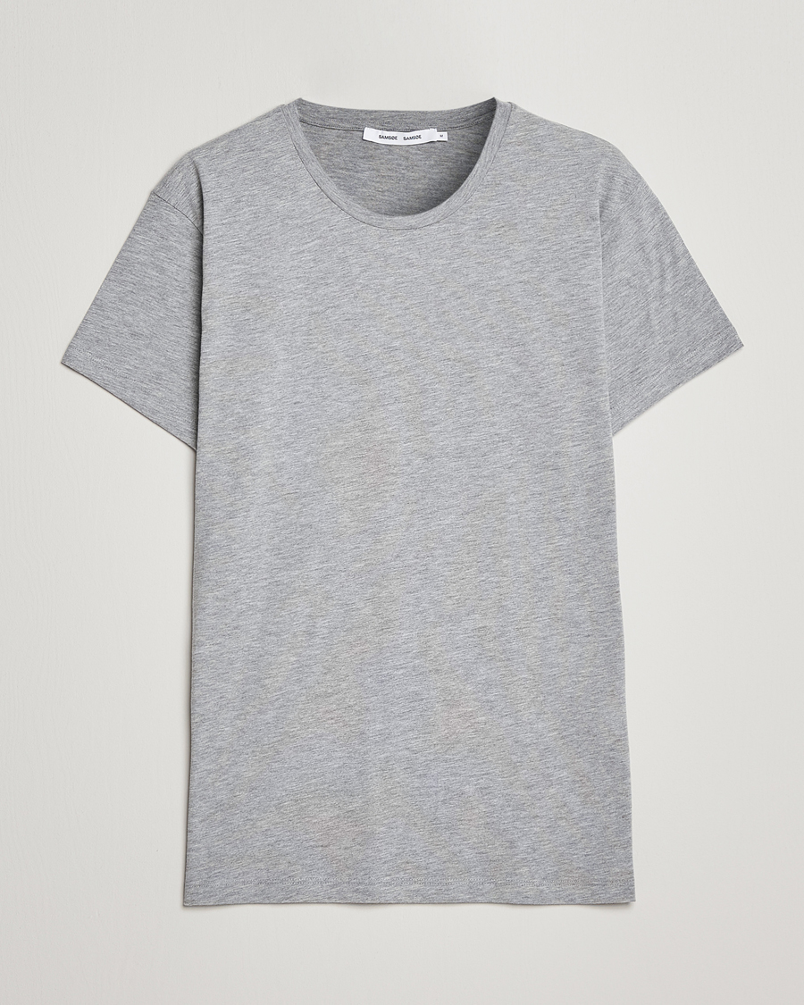 Mies | T-paidat | Samsøe Samsøe | Kronos Crew Neck Tee Light Grey Melange