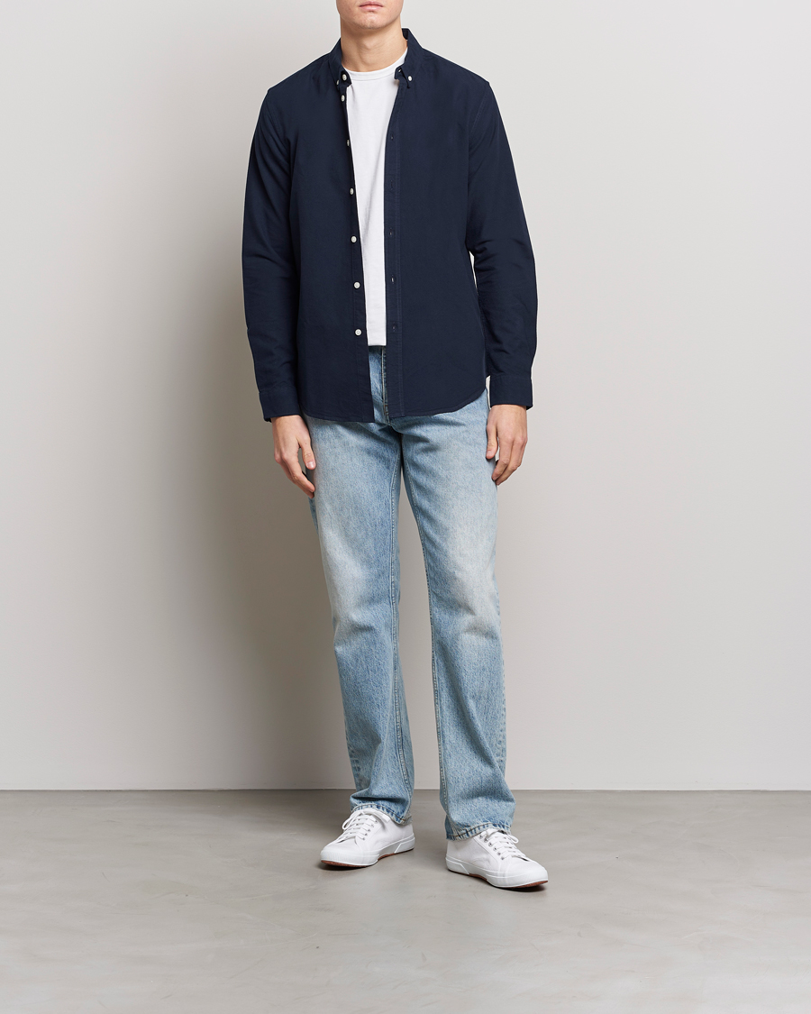 Mies | Kauluspaidat | Samsøe Samsøe | Liam Button Down Shirt Dark Sapphire