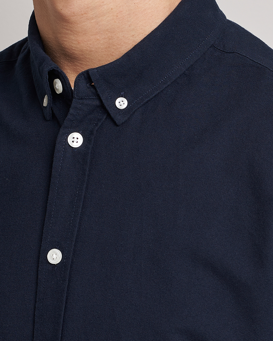Mies | Kauluspaidat | Samsøe Samsøe | Liam Button Down Shirt Dark Sapphire