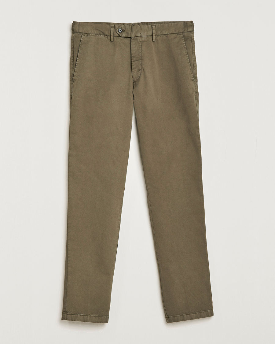 Mies | Housut | Oscar Jacobson | Danwick Side Adjusters Chino Olive