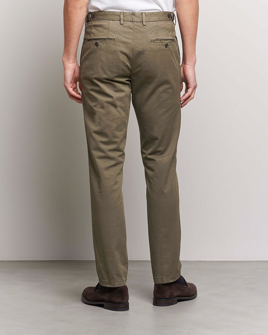 Mies | Housut | Oscar Jacobson | Danwick Side Adjusters Chino Olive