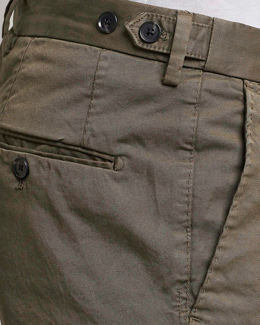 Mies | Housut | Oscar Jacobson | Danwick Side Adjusters Chino Olive