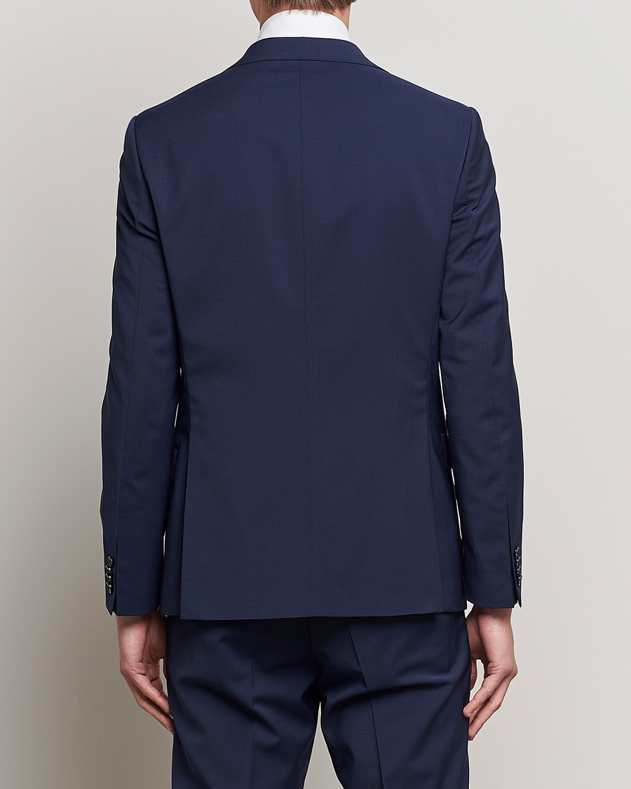 Mies | Pikkutakit | Oscar Jacobson | Edmund Wool Stretch Blazer Blue
