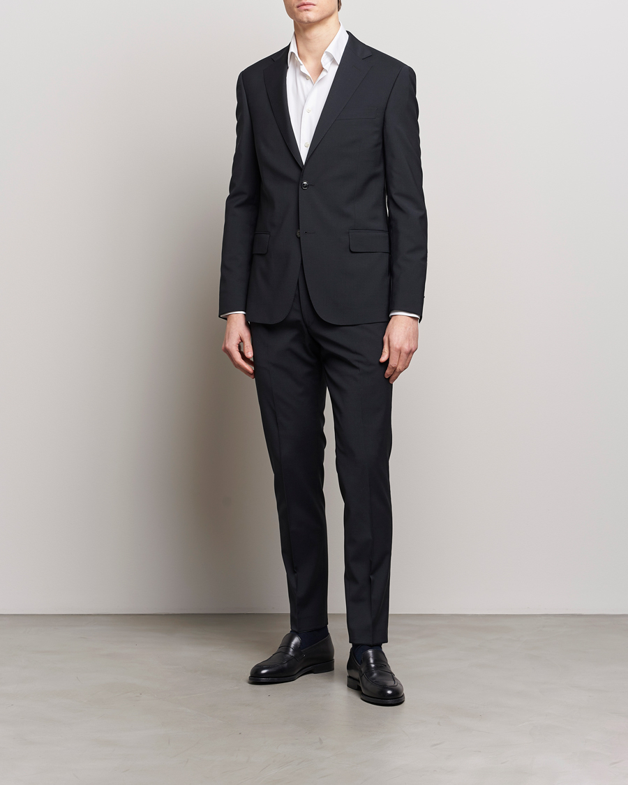 Mies | Pikkutakit | Oscar Jacobson | Edmund Wool Stretch Blazer Black