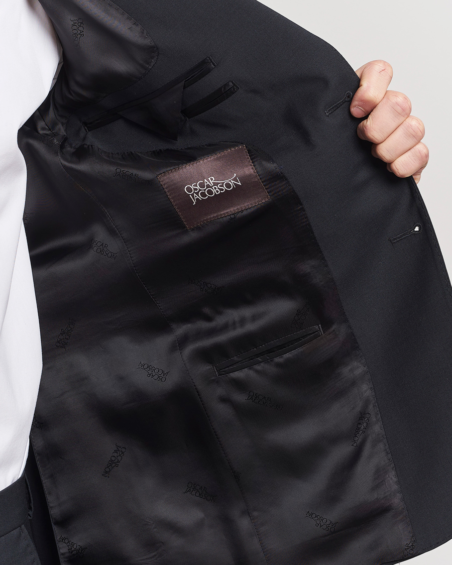 Mies | Pikkutakit | Oscar Jacobson | Edmund Wool Stretch Blazer Black