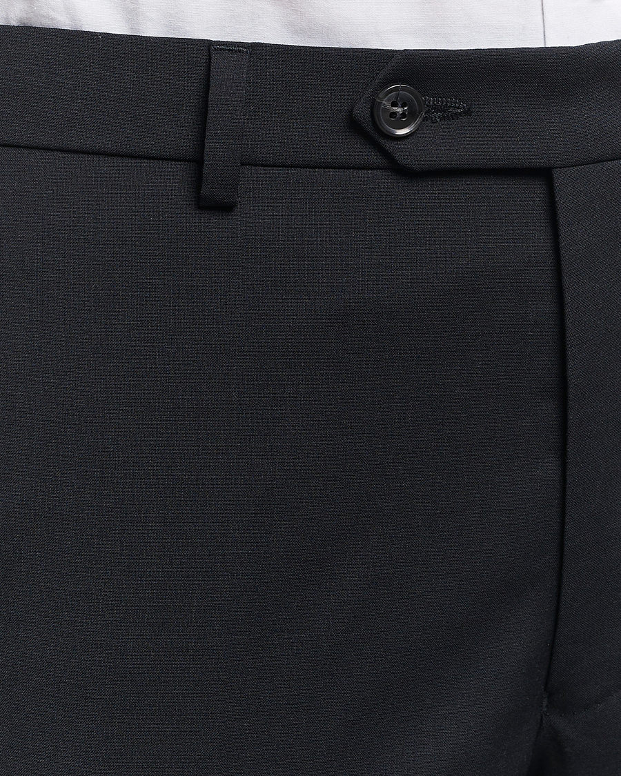 Mies | Housut | Oscar Jacobson | Denz Wool Stretch Trousers Black