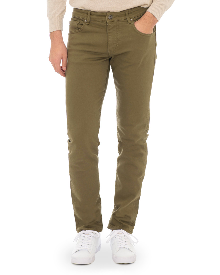 Mies | Housut | J.Lindeberg | Jay Solid Stretch 5-Pocket Pants Ivy Green