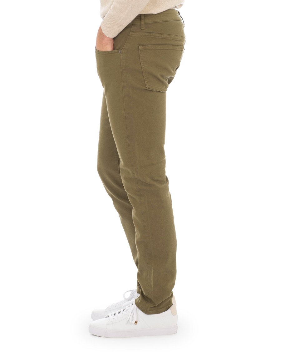 Mies | Housut | J.Lindeberg | Jay Solid Stretch 5-Pocket Pants Ivy Green