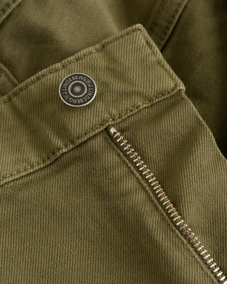 Mies | Housut | J.Lindeberg | Jay Solid Stretch 5-Pocket Pants Ivy Green