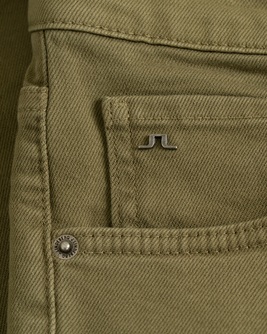 Mies | Housut | J.Lindeberg | Jay Solid Stretch 5-Pocket Pants Ivy Green